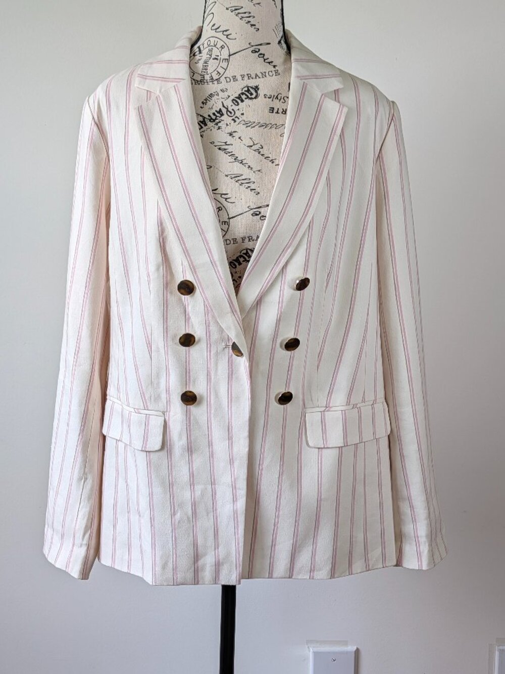 Linen Blend Stripe Blaze J.Jill r Women’s size M Fully Lined